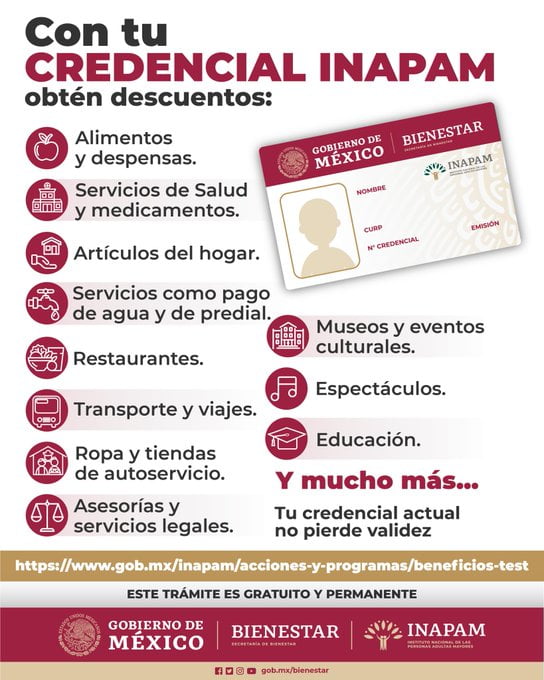 Beneficios de la credencial inapam en Coahuila