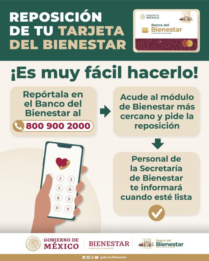 Guia sobre como renovar la tarjet del Bienestar